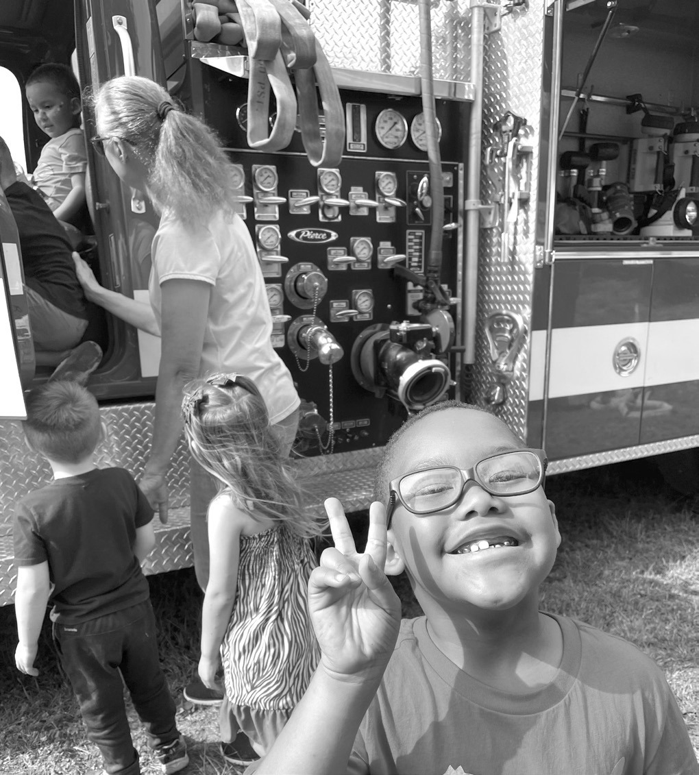 Schulter Students Visited by Fire Department